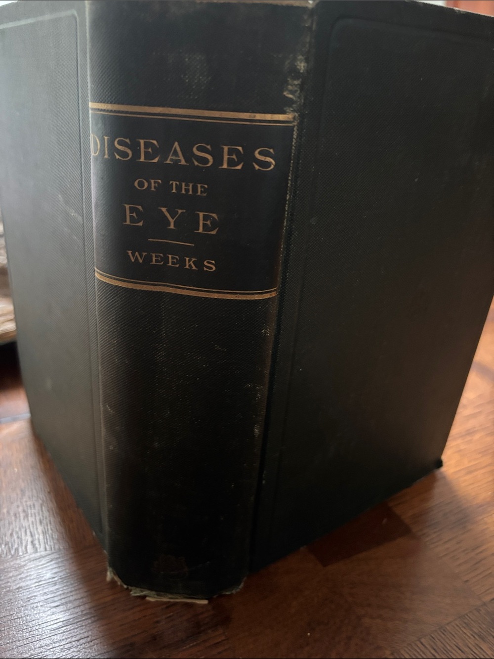 Diseases of the Eye by Weeks - Black Hardcover Medical Book